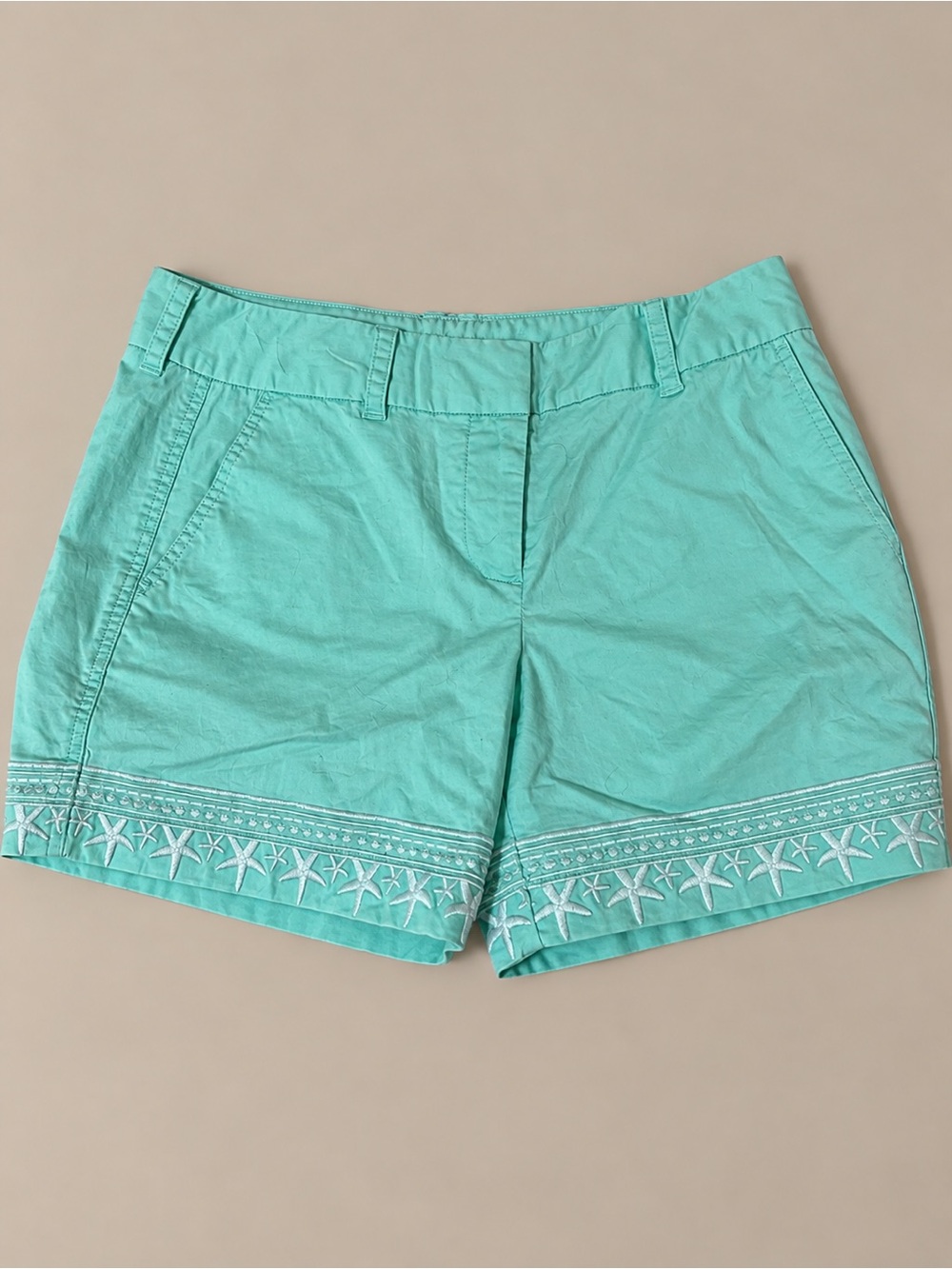Vineyard Vines Mint Green Embroidered Women’s Bermuda Shorts
